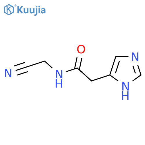 N-(cyanomethyl)-2-(1H-imidazol-4-yl)acetamide structure