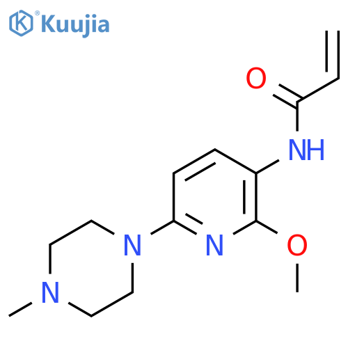 N-2-methoxy-6-(4-methylpiperazin-1-yl)pyridin-3-ylprop-2-enamide structure