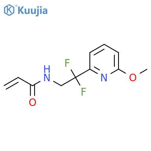 N-2,2-difluoro-2-(6-methoxypyridin-2-yl)ethylprop-2-enamide structure