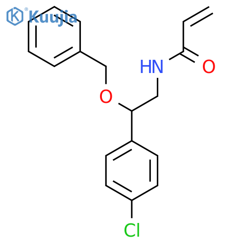 N-2-(benzyloxy)-2-(4-chlorophenyl)ethylprop-2-enamide structure