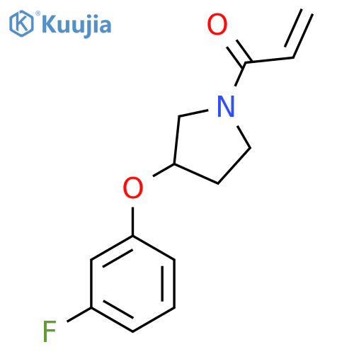 1-3-(3-fluorophenoxy)pyrrolidin-1-ylprop-2-en-1-one structure