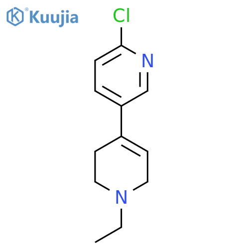 2-Chloro-5-(1-ethyl-3,6-dihydro-2H-pyridin-4-yl)pyridine structure
