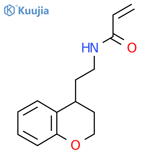 N-2-(3,4-dihydro-2H-1-benzopyran-4-yl)ethylprop-2-enamide structure