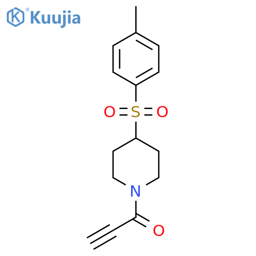 1-4-(4-methylbenzenesulfonyl)piperidin-1-ylprop-2-yn-1-one structure