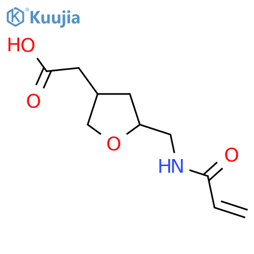 2-{5-(prop-2-enamido)methyloxolan-3-yl}acetic acid structure