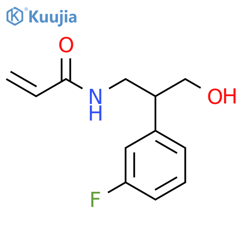 N-[2-(3-Fluorophenyl)-3-hydroxypropyl]-2-propenamide structure