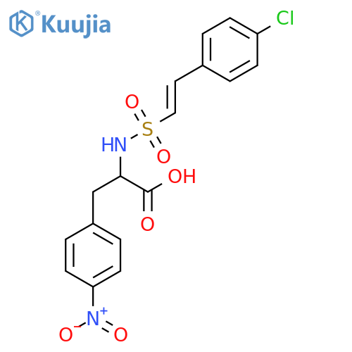 N-[[2-(4-Chlorophenyl)ethenyl]sulfonyl]-4-nitrophenylalanine structure