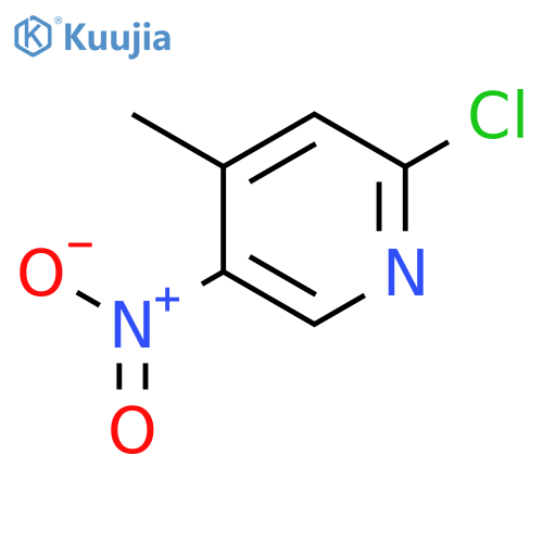 2-Chloro-4-methyl-5-nitropyridine structure
