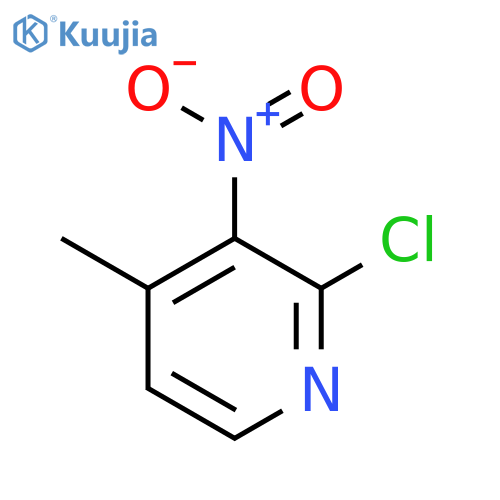 2-Chloro-4-methyl-3-nitropyridine structure