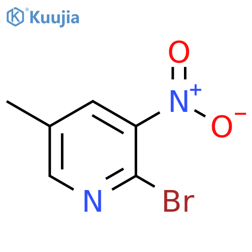 2-Bromo-5-methyl-3-nitropyridine structure