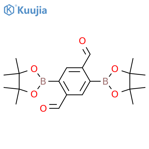 2,5-Bis(4,4,5,5-tetramethyl-1,3,2-dioxaborolan-2-yl)terephthalaldehyde structure