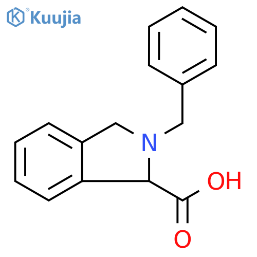 2-Benzyl-2,3-dihydro-1H-isoindole-1-carboxylic acid structure