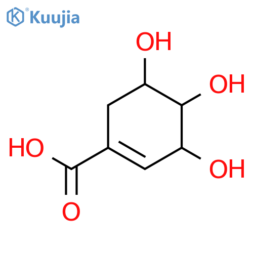 3,4,5-trihydroxycyclohex-1-ene-1-carboxylic acid structure