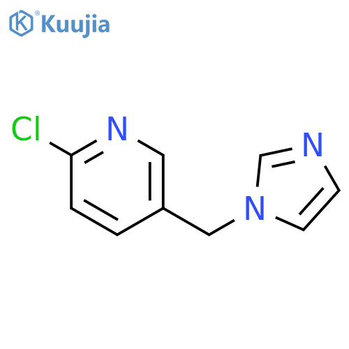 2-chloro-5-(1H-imidazol-1-ylmethyl)pyridine structure