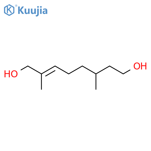 2-Octene-1,8-diol, 2,6-dimethyl-, (2E)- structure
