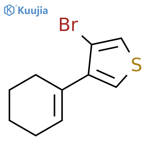 Thiophene, 3-bromo-4-(1-cyclohexen-1-yl)- structure