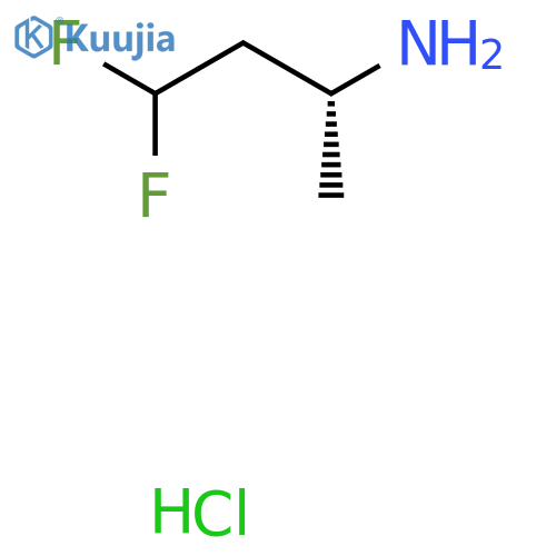 (R)-4,4-Difluorobutan-2-amine hydrochloride structure