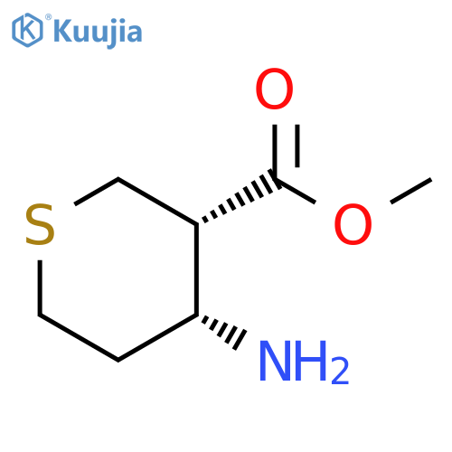 2H-Thiopyran-3-carboxylic acid, 4-aminotetrahydro-, methyl ester, (3S,4R)- structure