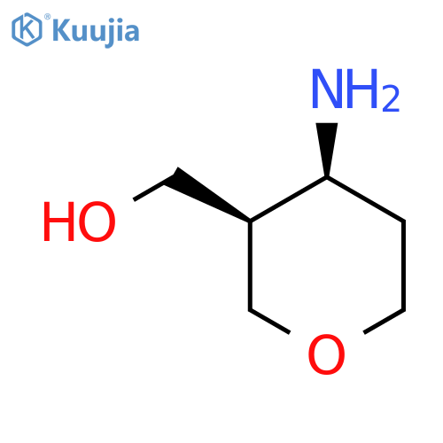 ((3R,4S)-4-Aminotetrahydro-2H-pyran-3-yl)methanol structure