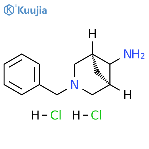 exo-3-benzyl-3-azabicyclo[3.1.1]heptan-6-amine;dihydrochloride structure