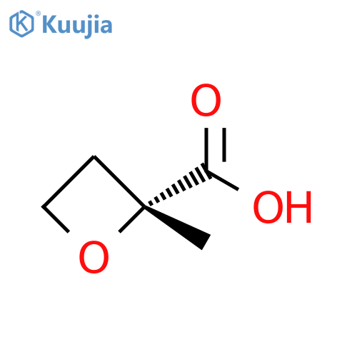 (2R)-2-methyloxetane-2-carboxylic acid structure
