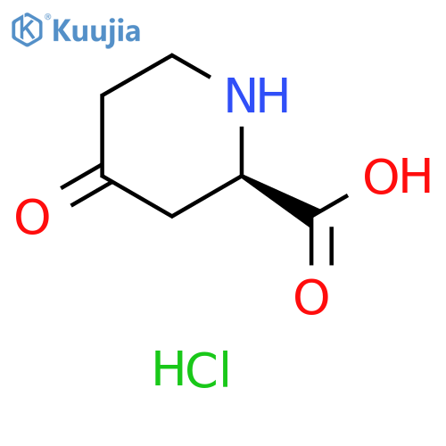 (R)-4-Oxopiperidine-2-carboxylic acid hydrochloride structure
