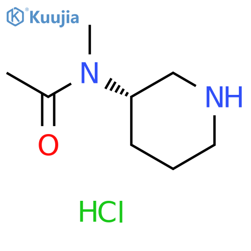 N-methyl-N-[(3S)-3-piperidyl]acetamide hydrochloride structure