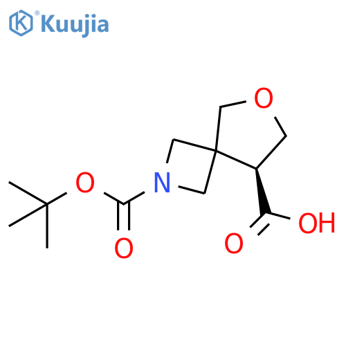 (8S)-2-tert-butoxycarbonyl-6-oxa-2-azaspiro[3.4]octane-8-carboxylic acid structure