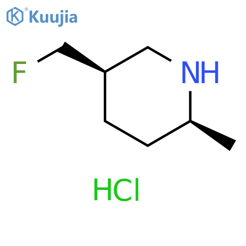 (2S,5R)-5-(fluoromethyl)-2-methyl-piperidine;hydrochloride structure