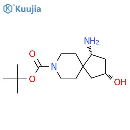 tert-butyl (2R,4R)-4-amino-2-hydroxy-8-azaspiro[4.5]decane-8-carboxylate structure