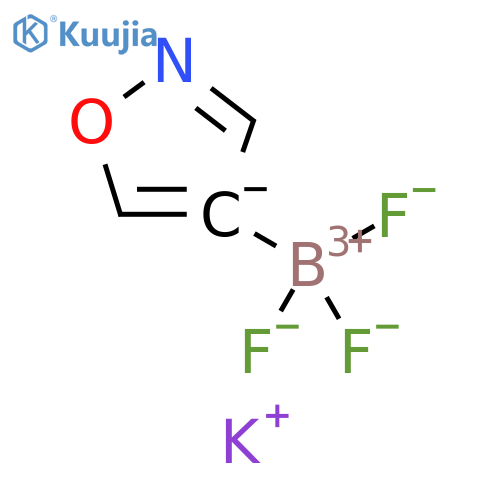 potassium trifluoro(1,2-oxazol-4-yl)boranuide structure