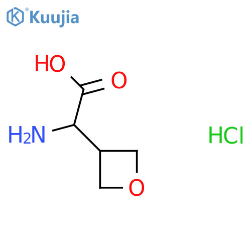 2-Amino-2-(oxetan-3-yl)acetic acid;hydrochloride structure
