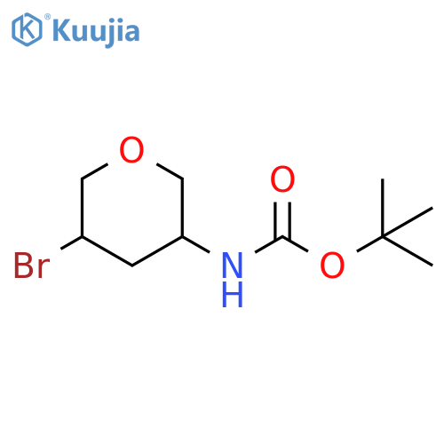 tert-butyl N-(5-bromotetrahydropyran-3-yl)carbamate structure