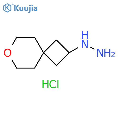 7-oxaspiro[3.5]nonan-2-ylhydrazine;dihydrochloride structure
