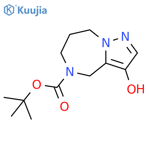 tert-butyl 3-hydroxy-4,6,7,8-tetrahydropyrazolo[1,5-a][1,4]diazepine-5-carboxylate structure