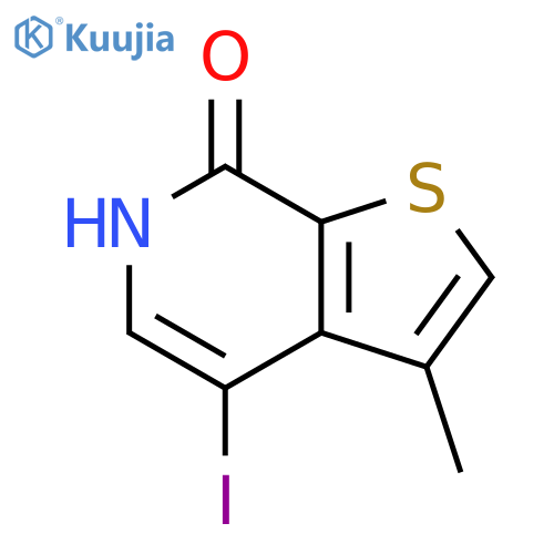 4-iodo-3-methyl-thieno[2,3-c]pyridin-7-ol structure