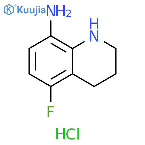 5-fluoro-1,2,3,4-tetrahydroquinolin-8-amine hydrochloride structure