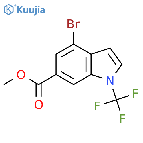 methyl 4-bromo-1-(trifluoromethyl)indole-6-carboxylate structure