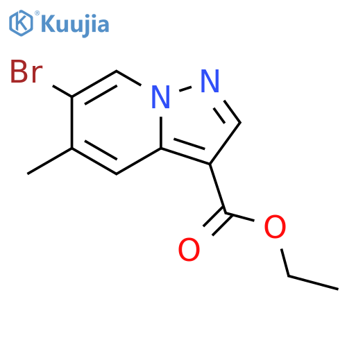 ethyl 6-bromo-5-methyl-pyrazolo[1,5-a]pyridine-3-carboxylate structure