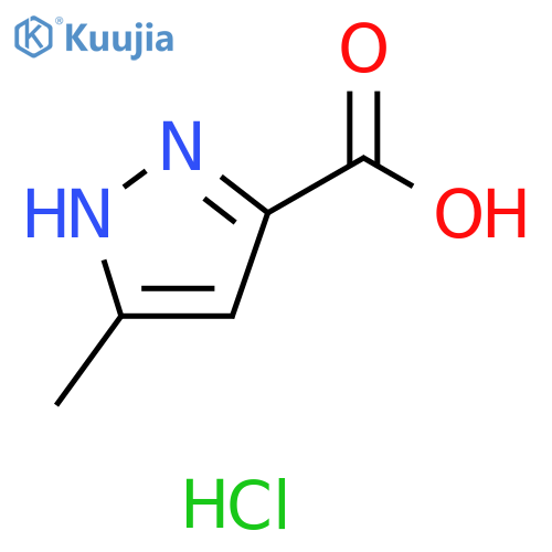 5-methyl-1H-pyrazole-3-carboxylic acid;hydrochloride structure