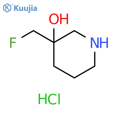 3-(fluoromethyl)piperidin-3-ol hydrochloride structure