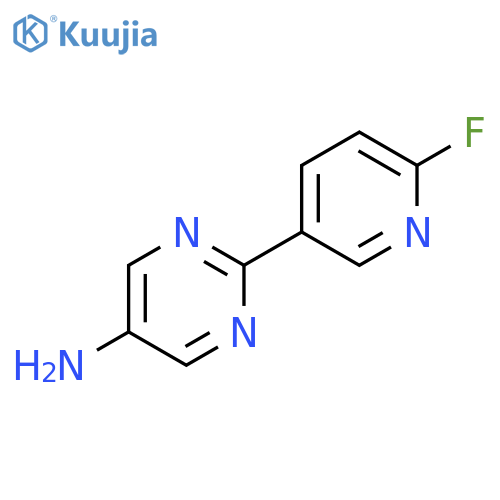 2-(6-fluoro-3-pyridyl)pyrimidin-5-amine structure