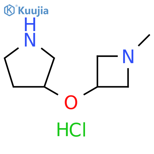 3-(1-methylazetidin-3-yl)oxypyrrolidine;dihydrochloride structure