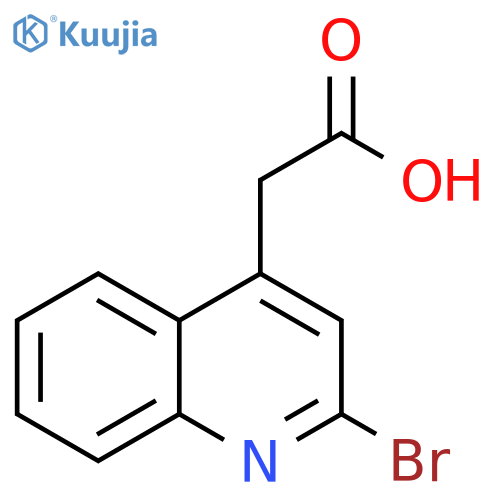 2-(2-bromo-4-quinolyl)acetic acid structure