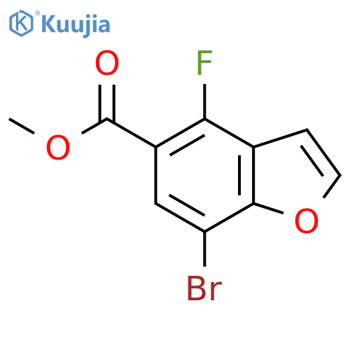 methyl 7-bromo-4-fluoro-benzofuran-5-carboxylate structure