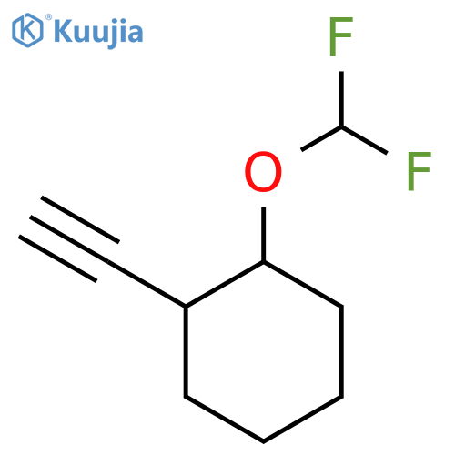 1-(difluoromethoxy)-2-ethynyl-cyclohexane structure