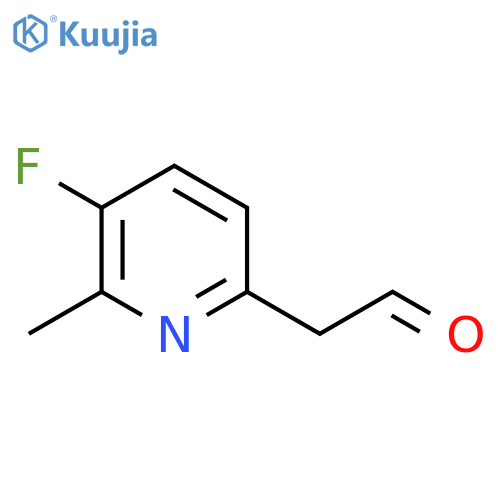 2-(5-fluoro-6-methylpyridin-2-yl)acetaldehyde structure