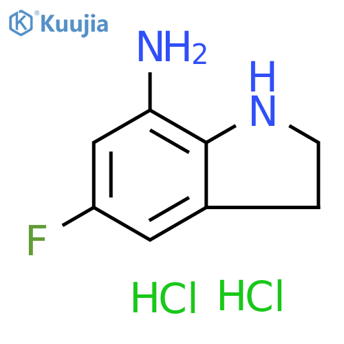 5-fluoroindolin-7-amine dihydrochloride structure