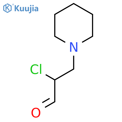 2-Chloro-3-(piperidin-1-yl)propanal structure