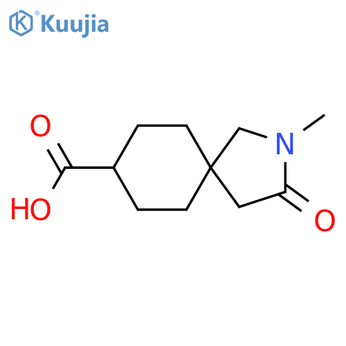 2-methyl-3-oxo-2-azaspiro[4.5]decane-8-carboxylic acid structure